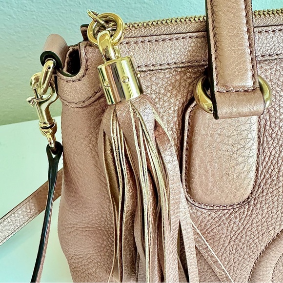 GUCCI SOHO ☆ Rose Gold Metallic Pebbled Calfskin ☆ Japan Exclusive ☆ W/Strap ☆ - Picture 12 of 14